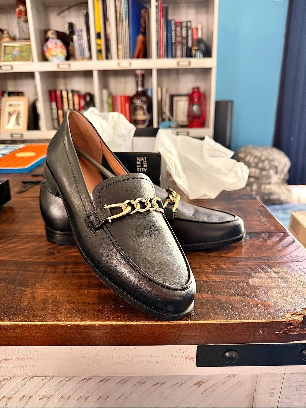 Naturalizer Sawyer Black Loafers US 8.5